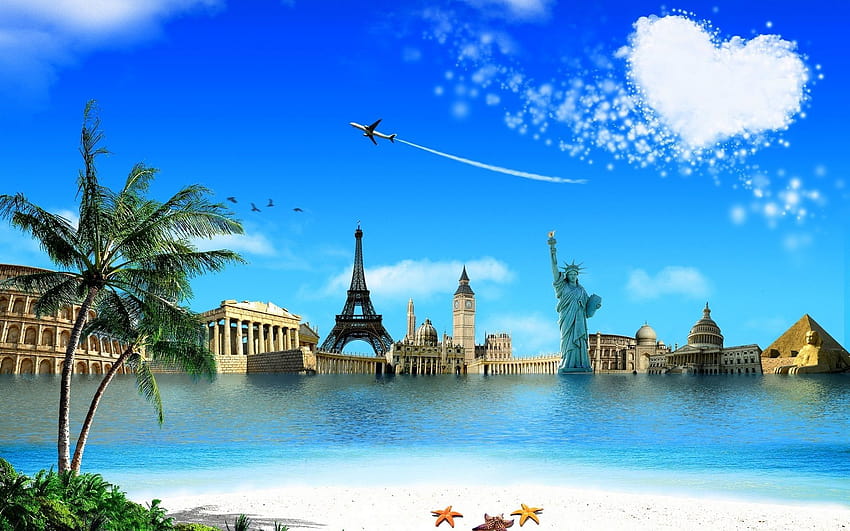 Of The World posted by John Tremblay, famous places HD wallpaper