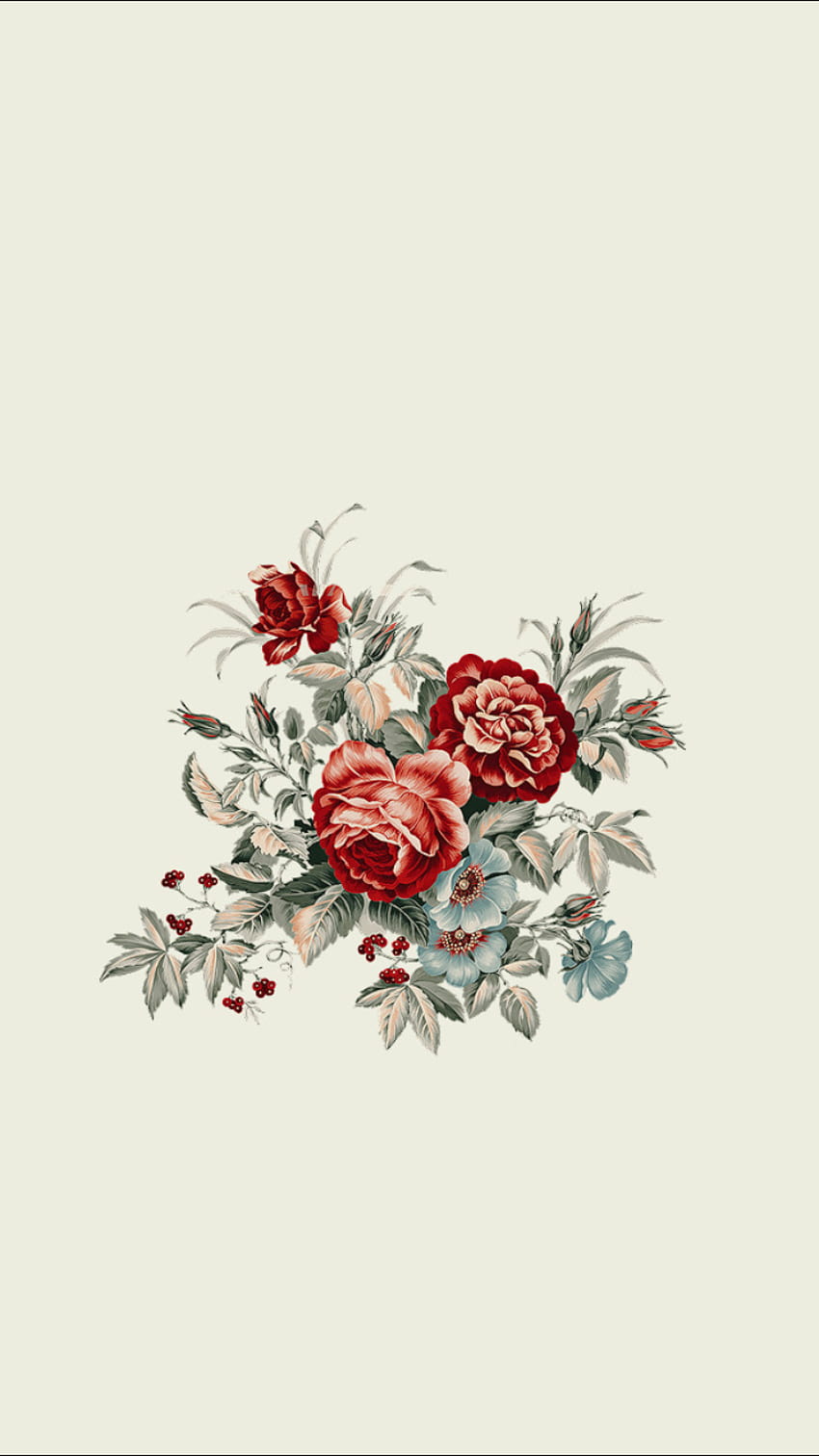 Floral . in 2020, pastel minimalist floral HD phone wallpaper