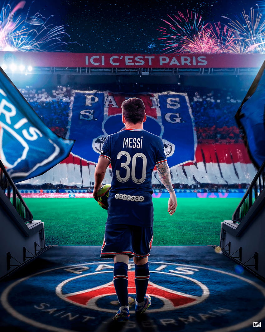Messi PSG auf Behance, Messi PSG iphone HD-Handy-Hintergrundbild