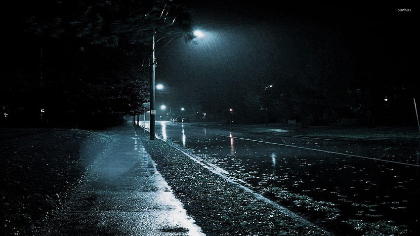 Notte di pioggia, notte di pioggia Sfondo HD
