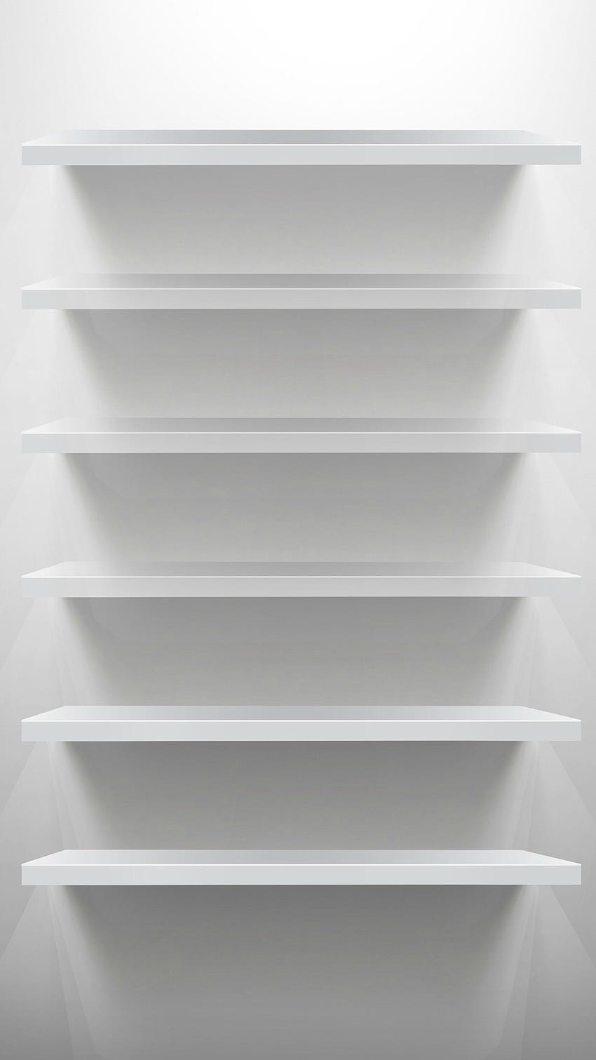 ¡10 estanterías creativas para el iPhone 6 Plus!, estantería vacía fondo de pantalla del teléfono