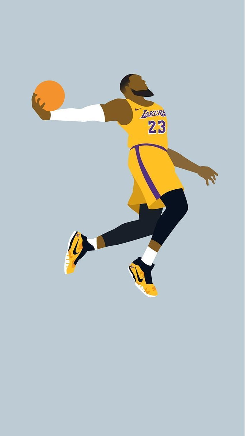 IPhone von LeBron James LA Lakers er, lebron james cartoon HD-Handy-Hintergrundbild