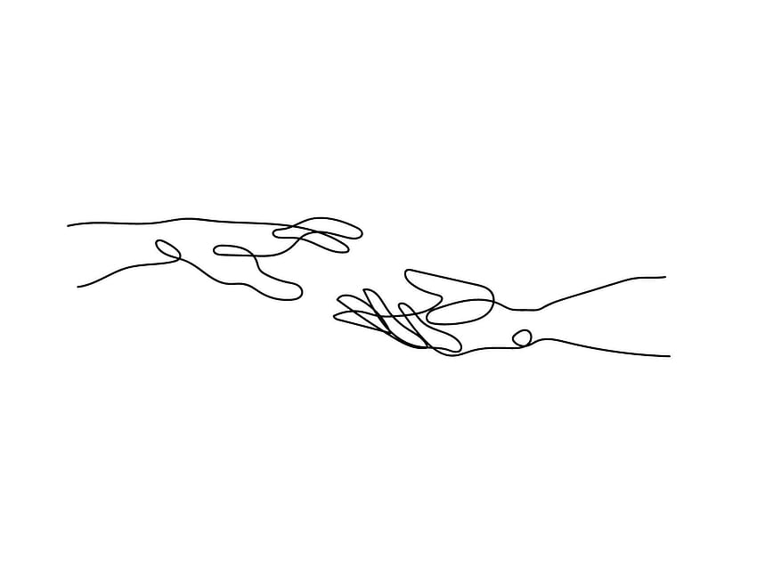 Jedno rysowanie linii, rysowanie linii kobiet Tapeta HD