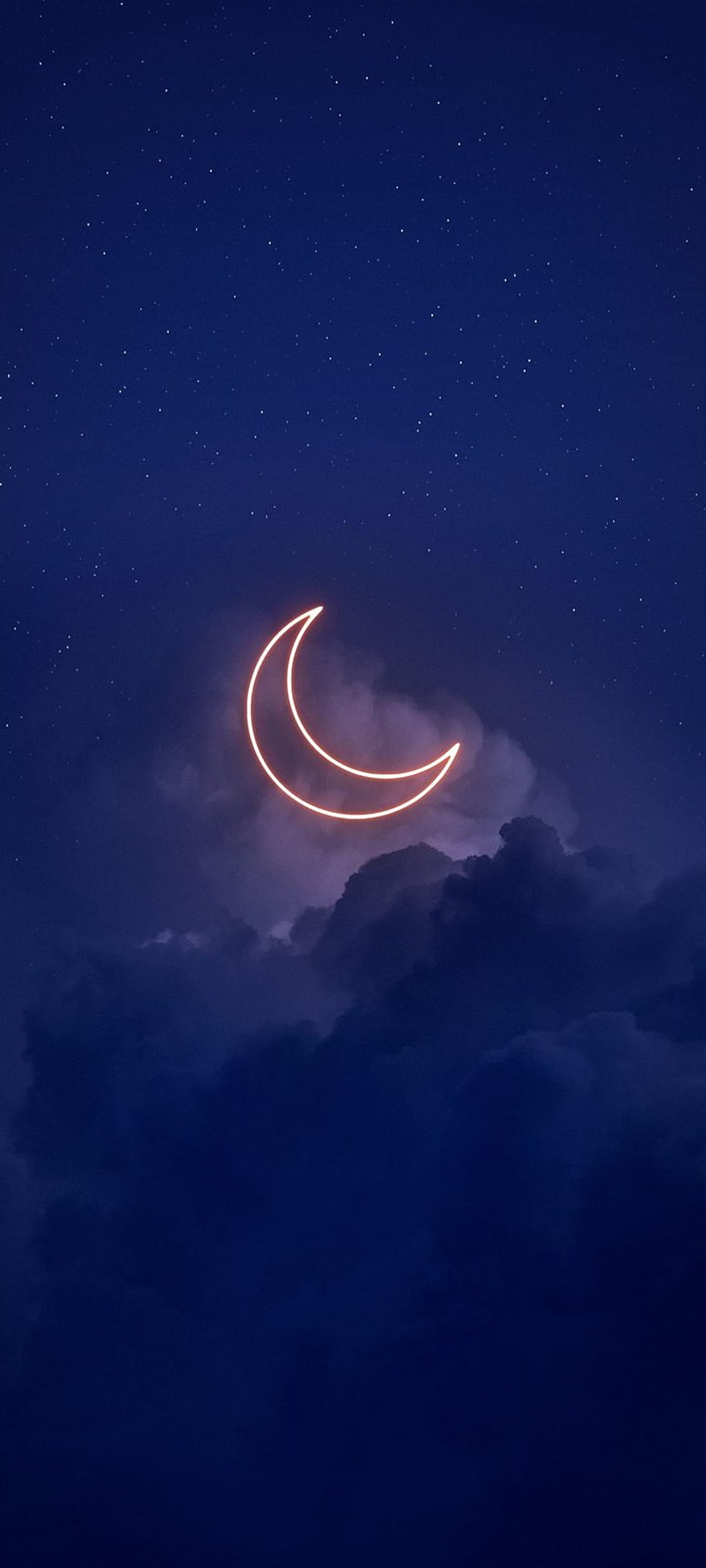 Glowing Moon Sky Backgrounds 720x1600 HD phone wallpaper