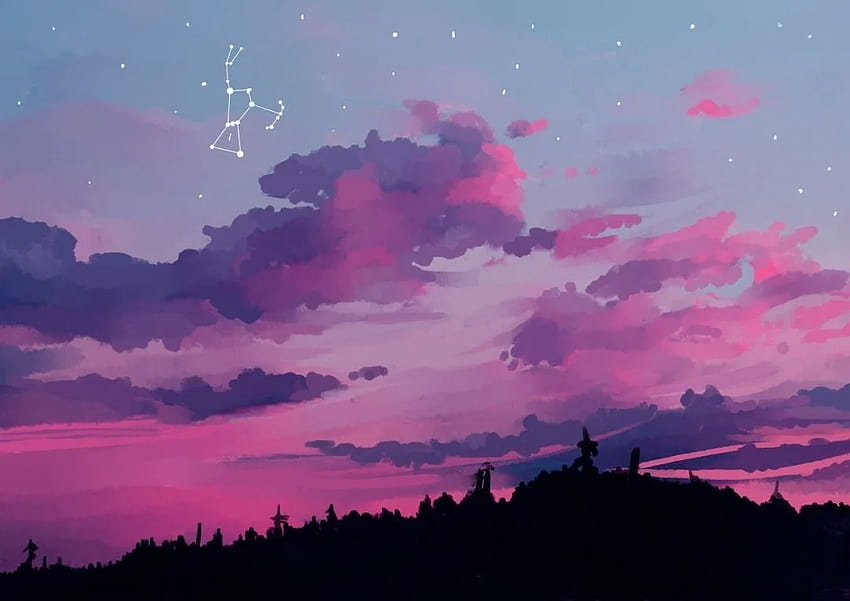 Tumblr Clouds Laptop, pink sky aesthetic pc HD wallpaper | Pxfuel