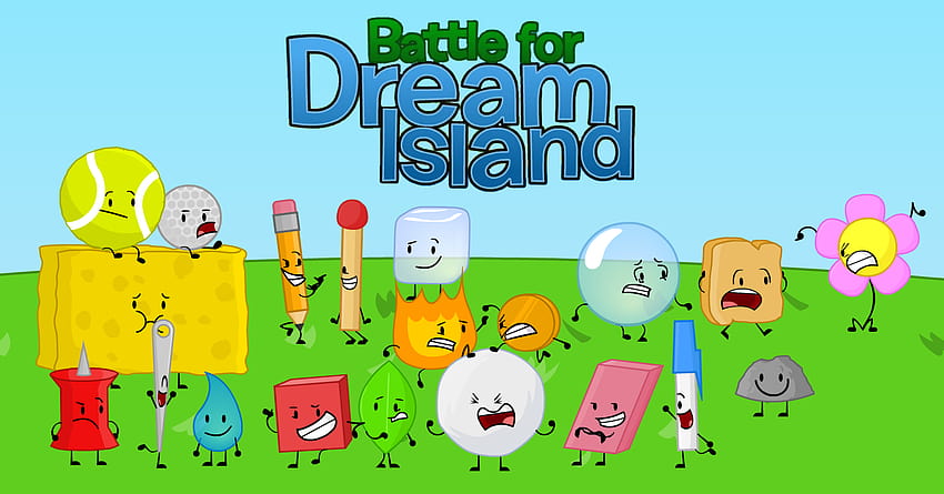 BFDI [ para tu PC ], batalla por la isla de los sueños fondo de pantalla