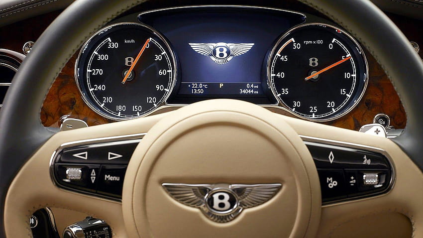 Bentley Mulsanne, car dashboard HD wallpaper