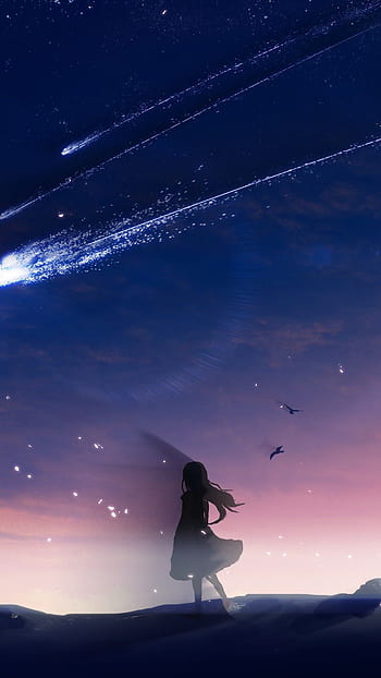 Night sky anime portrait HD wallpapers | Pxfuel