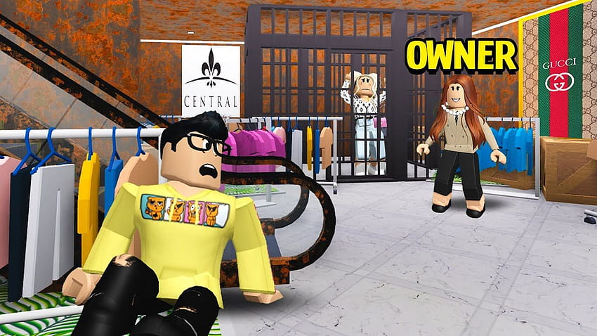 I Worked At A RICH Mall.. I Caught The Owner Trapping CUSTOMERS!, gucci roblox HD wallpaper