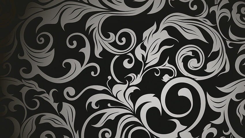 black, paisley HD wallpaper