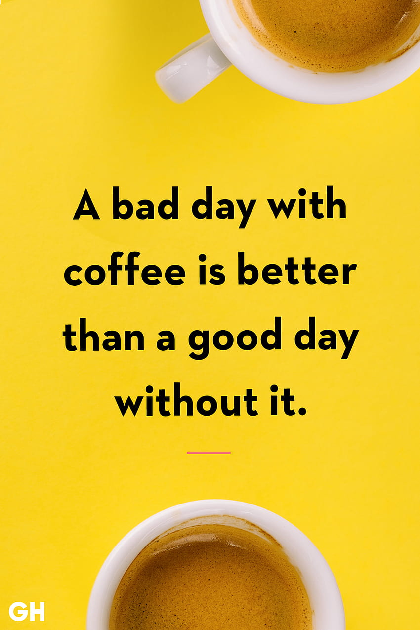 Positive Aesthetic Quotes posted by Christopher Mercado, yellow aesthetic coffee quote HD phone wallpaper