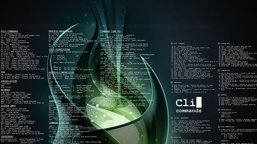 Linux, Comandi Cli, riga di comando Sfondo HD