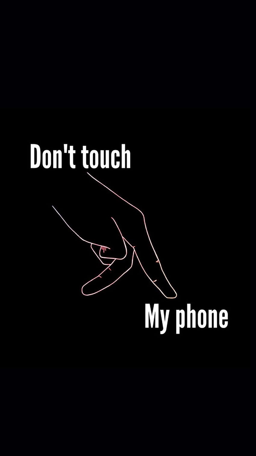 Nie dotykaj mojego iPada, najlepiej dla mojego telefonu Tapeta na telefon HD