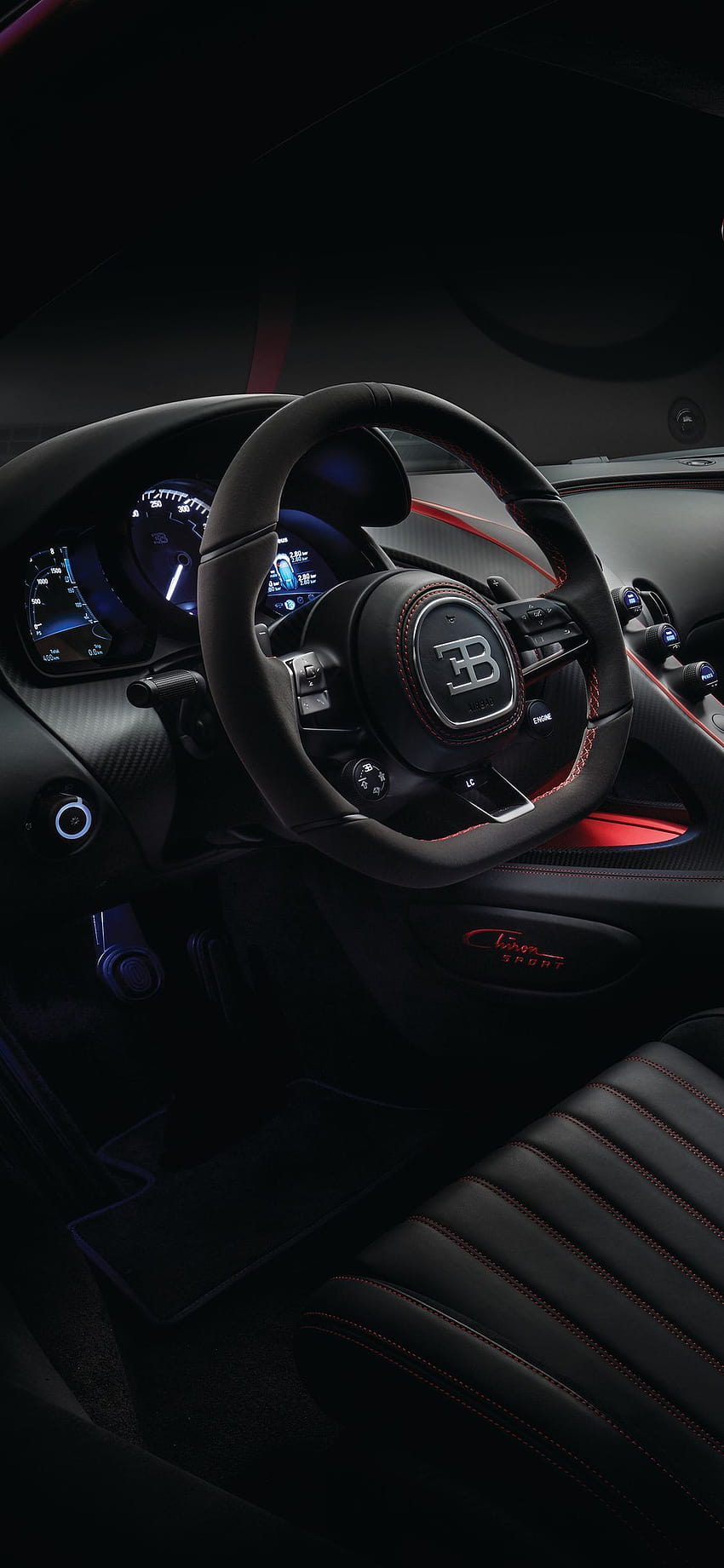 1125x2436 Bugatti Chiron Interior 2018 Iphone XS, Iphone 10, Iphone X, Hintergründe und Bugatti Auto iPhone HD-Handy-Hintergrundbild