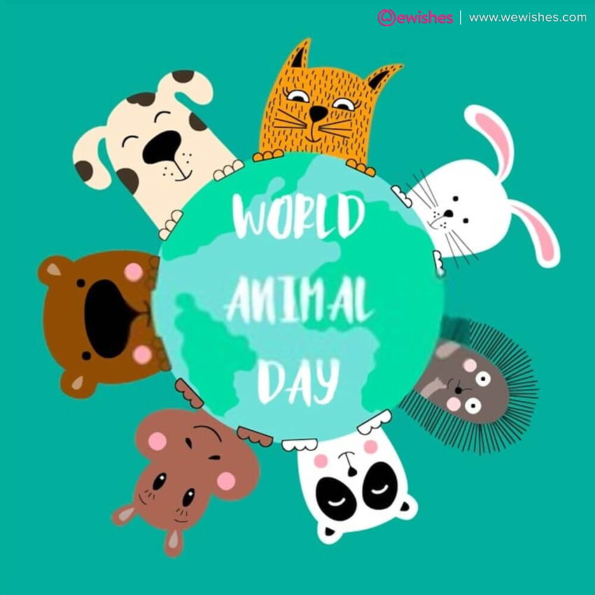 Szczęśliwego Światowego Dnia Zwierząt: znaczenie, historia, plakat, życzenia, cytaty do podzielenia się z bliskimi, światowy dzień zwierząt Tapeta na telefon HD