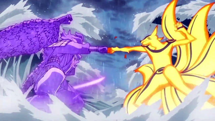 Naruto vs Sasuke batalla final, pelea de naruto y sasuke fondo de pantalla