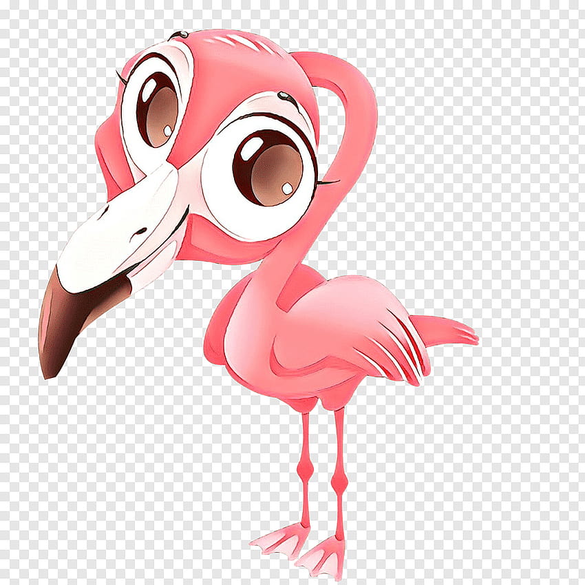 Cartoon Flamingo cutout PNG & clipart, flamingo youtuber HD phone wallpaper
