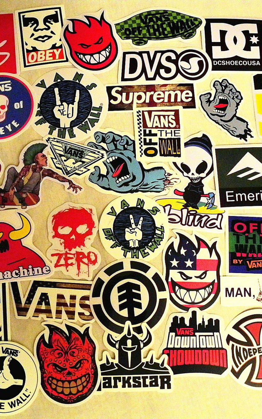 Skateboard Brands 40x diffrent skate stickers [2048x1536] for your , Mobile & Tablet HD phone wallpaper