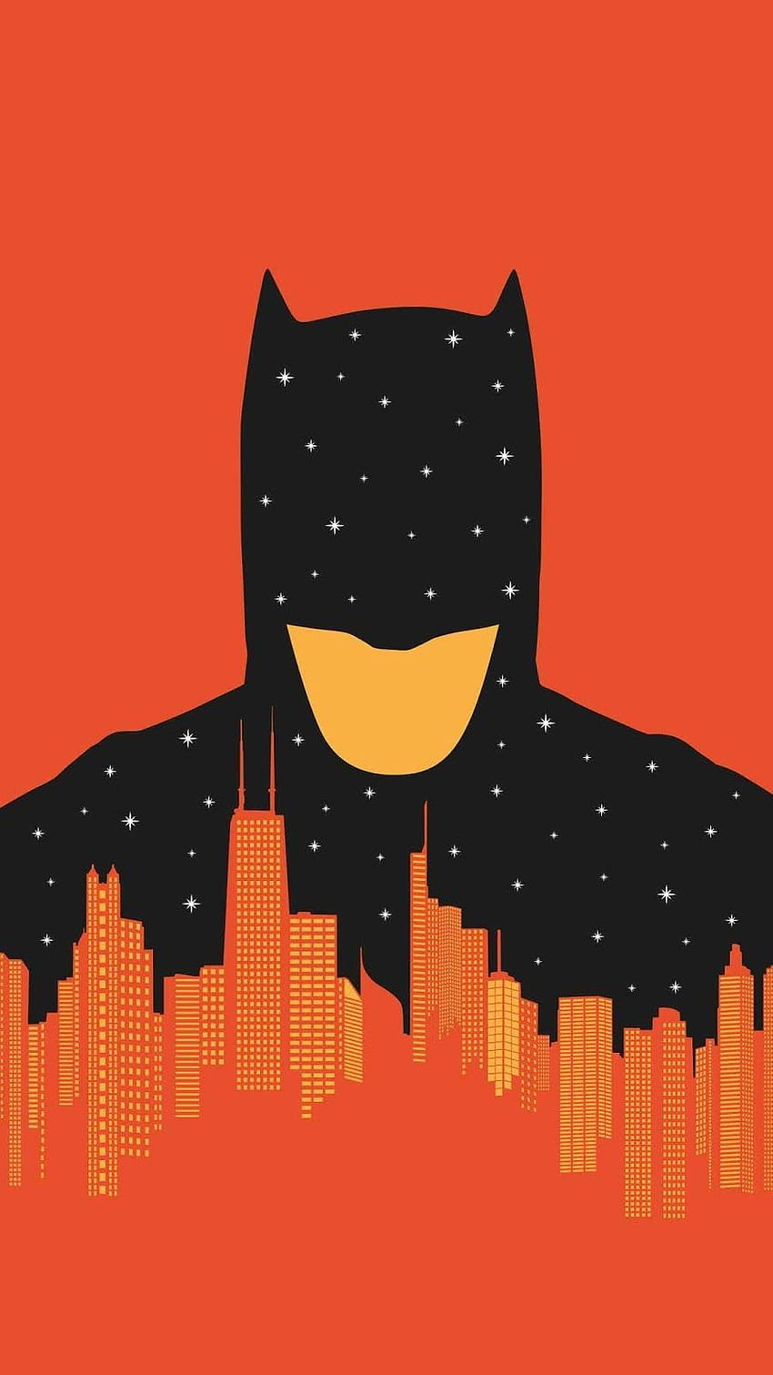 Grafika Mrocznego Rycerza, estetyka Batmana Tapeta na telefon HD