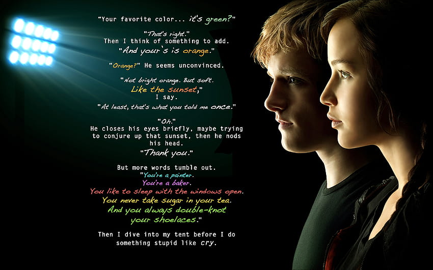 Hunger Games Quotes . QuotesGram, katniss and peeta HD wallpaper