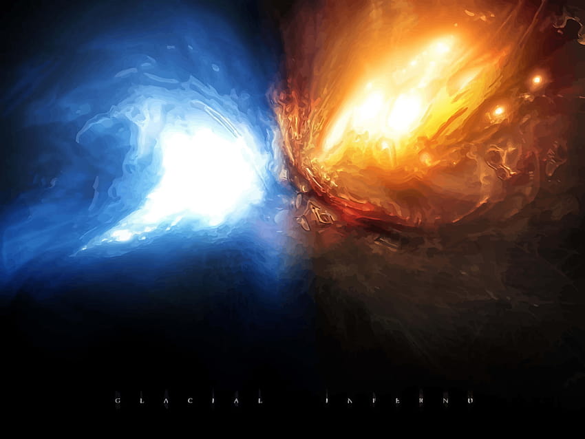 Glacial Fire Explosion Vector Art & Graphics วอลล์เปเปอร์ HD