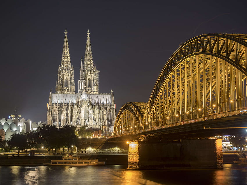 3115651 abendstimmung, church, cologne, cologne cathedral, rhine HD wallpaper