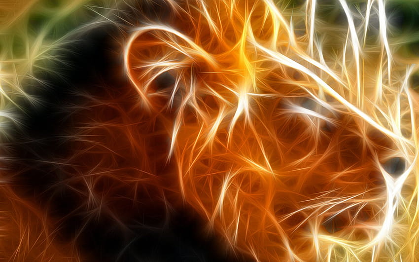 Lista de leones 3d, león genial fondo de pantalla | Pxfuel