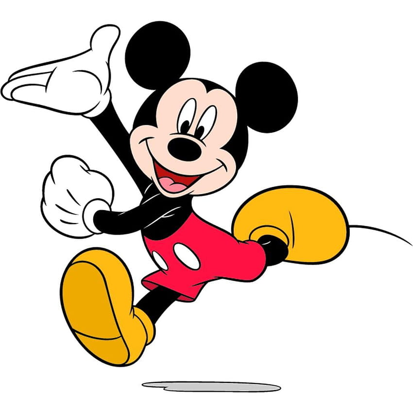 ミッキー マウス、素敵な漫画、クラシック、白背景、にこやか、ミッキー マウス シティ HD電話の壁紙