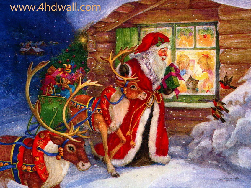 www.คริสต์มาส วันเซนต์นิโคลัส วอลล์เปเปอร์ HD