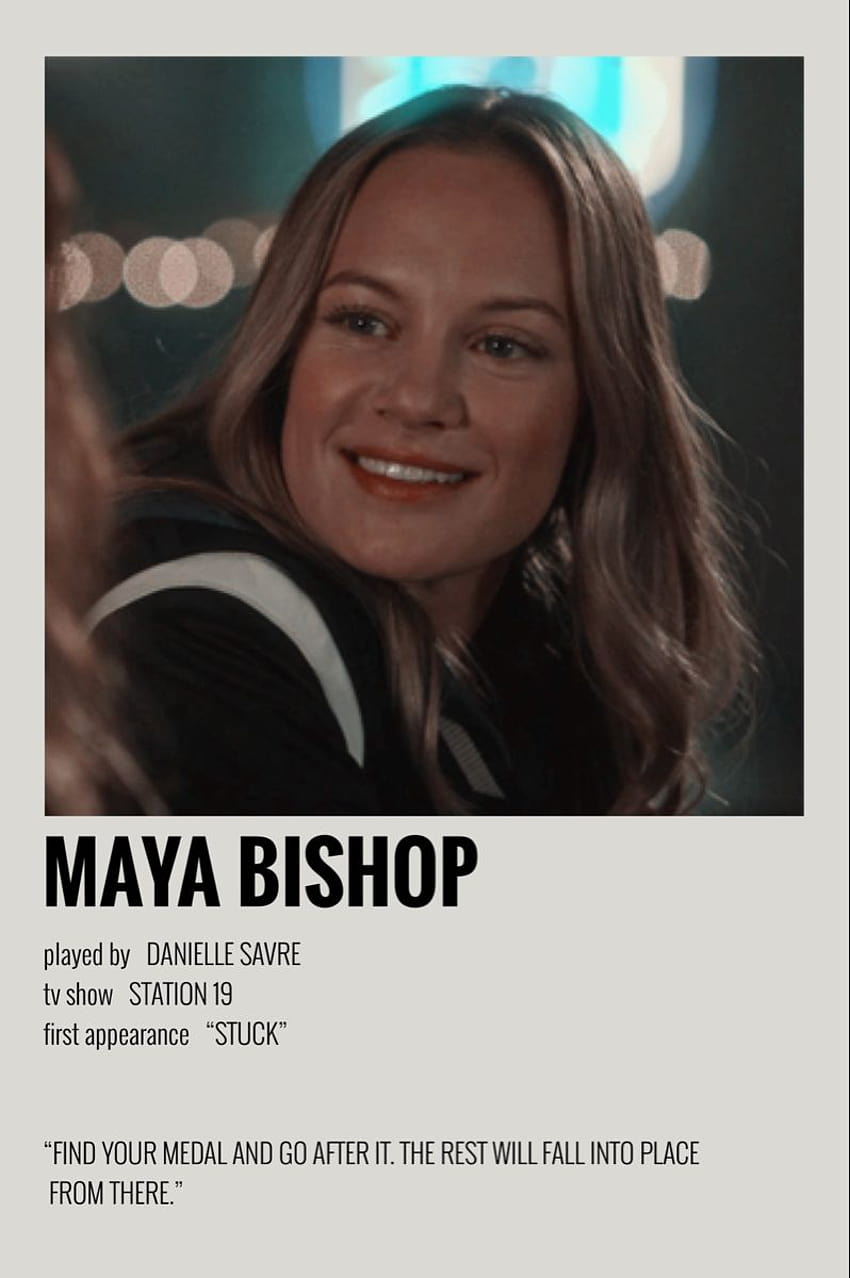 polaroid character posters maya bishop station 19 HD phone wallpaper