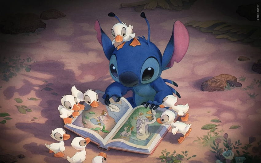 Stitch, ästhetische Disney-Figuren HD-Hintergrundbild