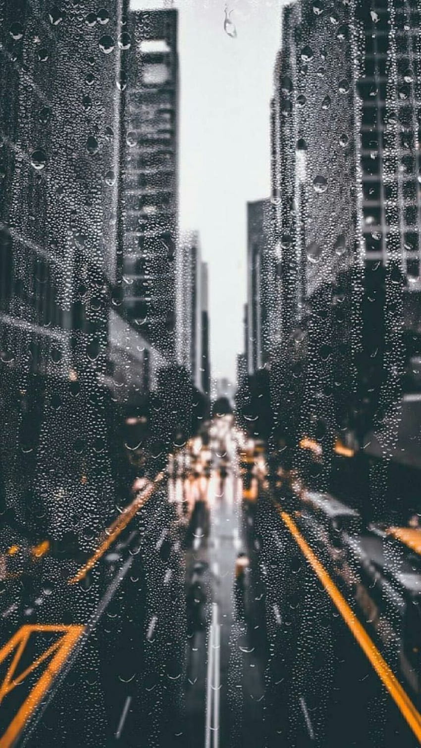 Tela de bloqueio Rain Iphone, estética de tempo chuvoso Papel de parede de celular HD