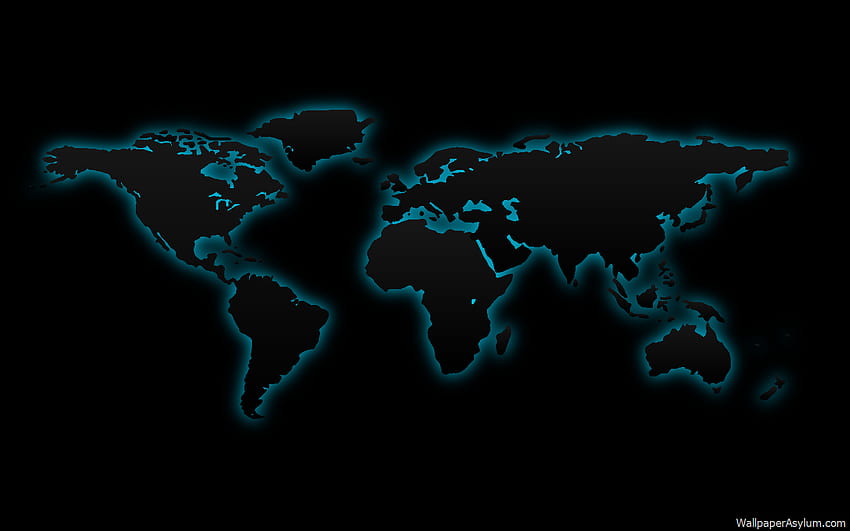 17개의 갤러리를 표시하는 세계 지도 블랙 세계 지도[1440x900], 모바일 및 태블릿, 세계 지도 블랙 HD 월페이퍼