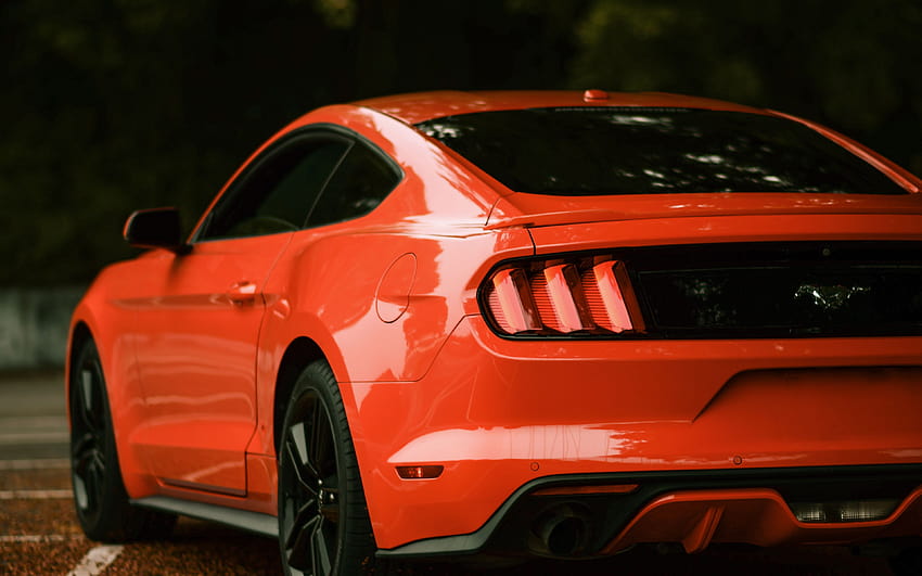 3840x2400 ford mustang, ford, car, red, side, ford mustang ultra HD wallpaper