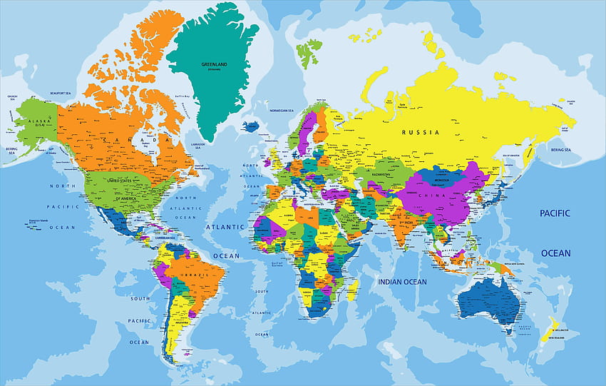 Political Map of the World, world map HD wallpaper | Pxfuel