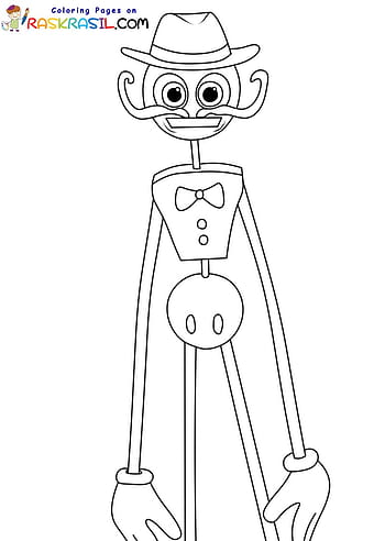 Coloring page Poppy Playtime Mommy Long Legs