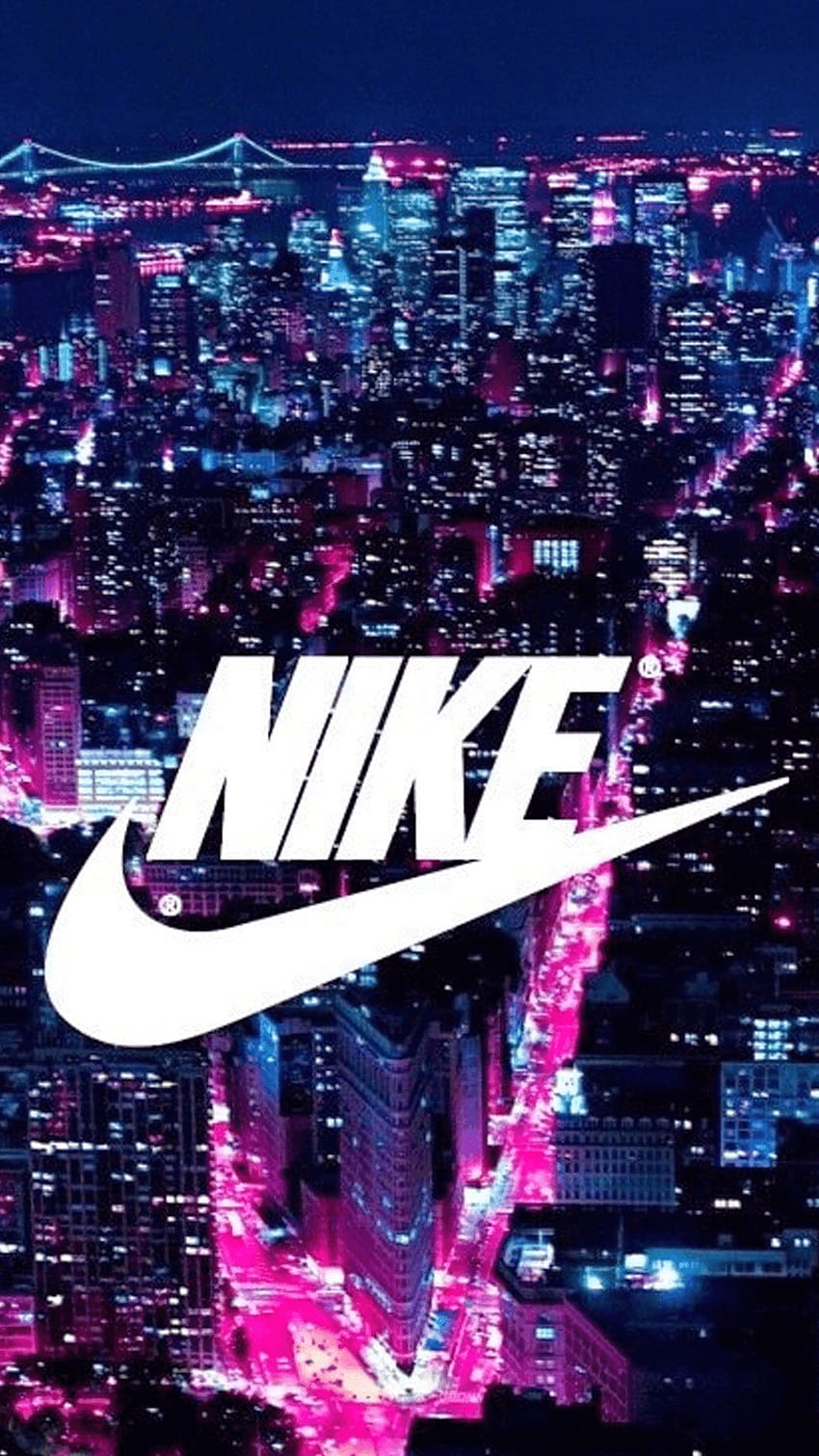 Nike Logo New York City iPhone 6 Plus, pink nike logo HD phone wallpaper