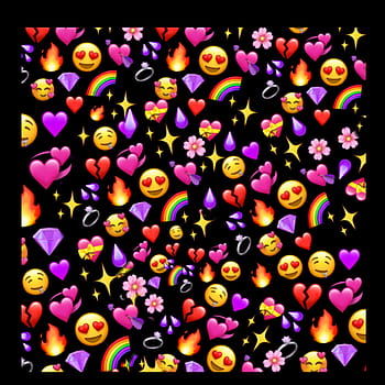 sticker emoji red iphone hearts kiss emojis  Wallpaper HD Png  Download  Transparent Png Image  PNGitem