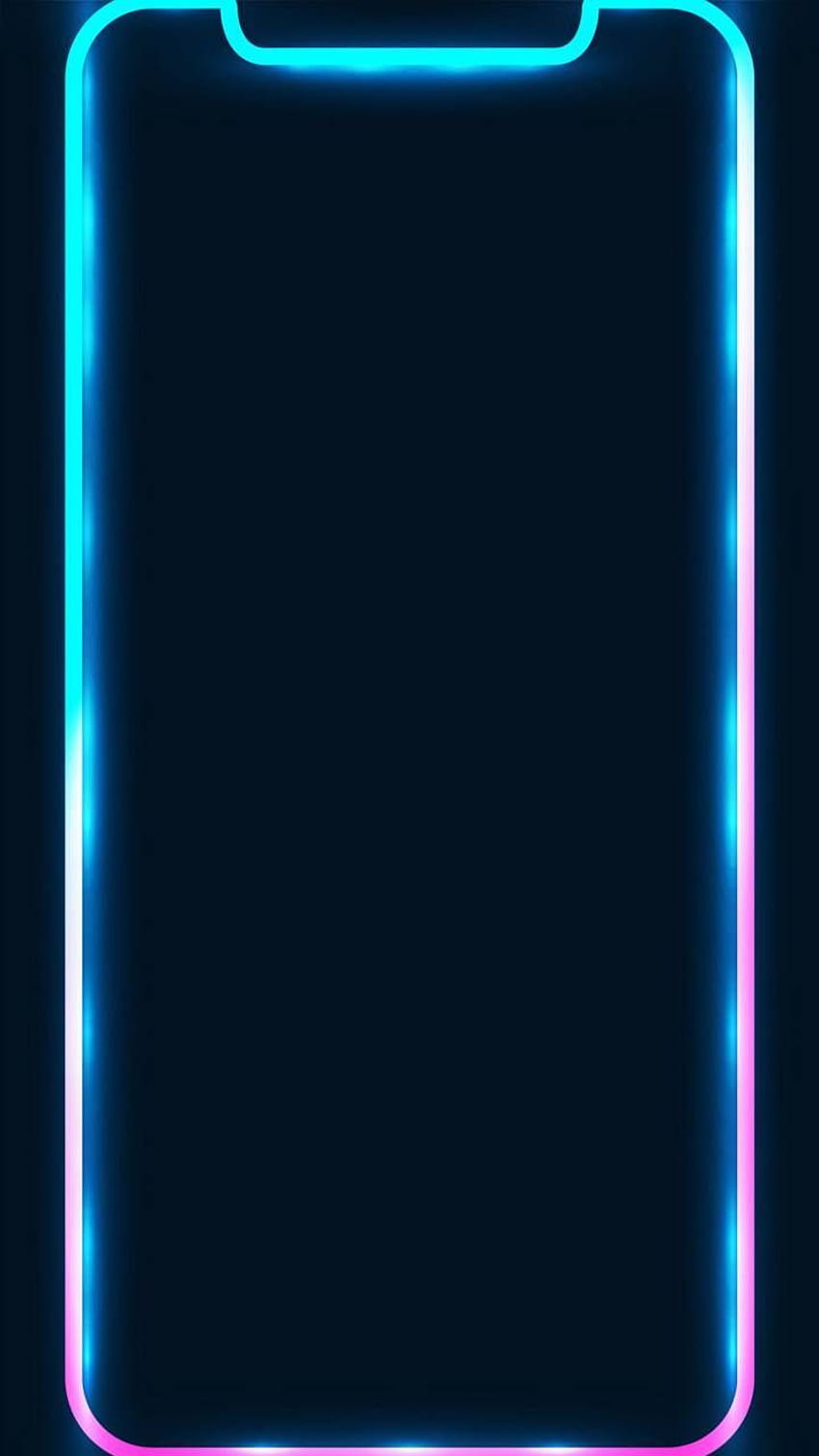 iPhone 12 Pro Max by Waqas Ilyas, iphone 12 neon border HD phone wallpaper