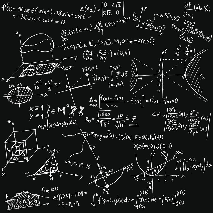 Ecuaciones matemáticas locas, problemas matemáticos fondo de pantalla del teléfono