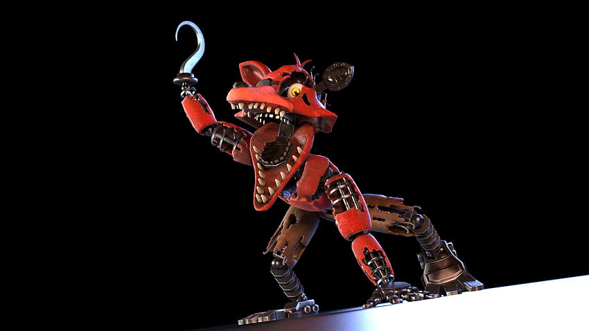 Withered Foxy poster [Blender FNaF] by TRAWERT