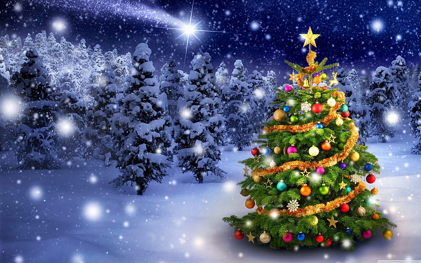 Awesome Backgrounds Christmas Scene, snowy christmas scenes HD ...