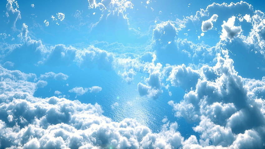 Heaven Blue Sky 1920x1080, cute blue sky HD wallpaper