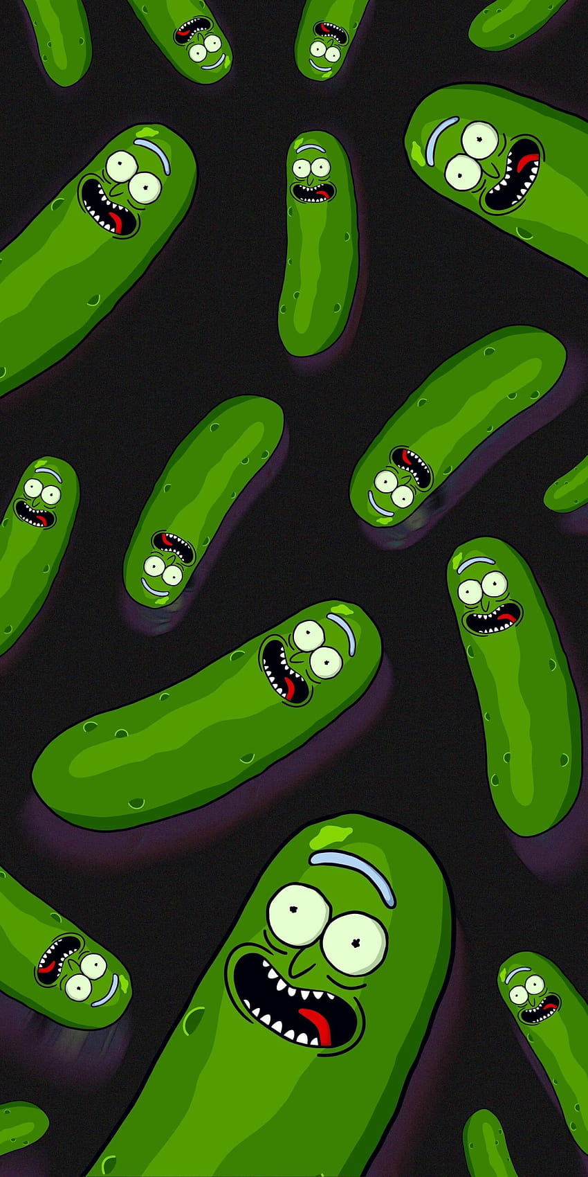 Pickle Rick Black, Rick i Morty Pickle Tapeta na telefon HD