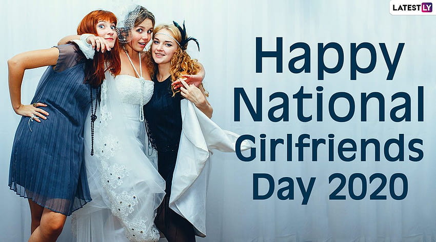 Journée des copines 2020 et pour en ligne: Souhaitez une bonne journée nationale des copines avec des autocollants WhatsApp, des salutations GIF, des souhaits Facebook, des histoires et des messages Instagram! Fond d'écran HD