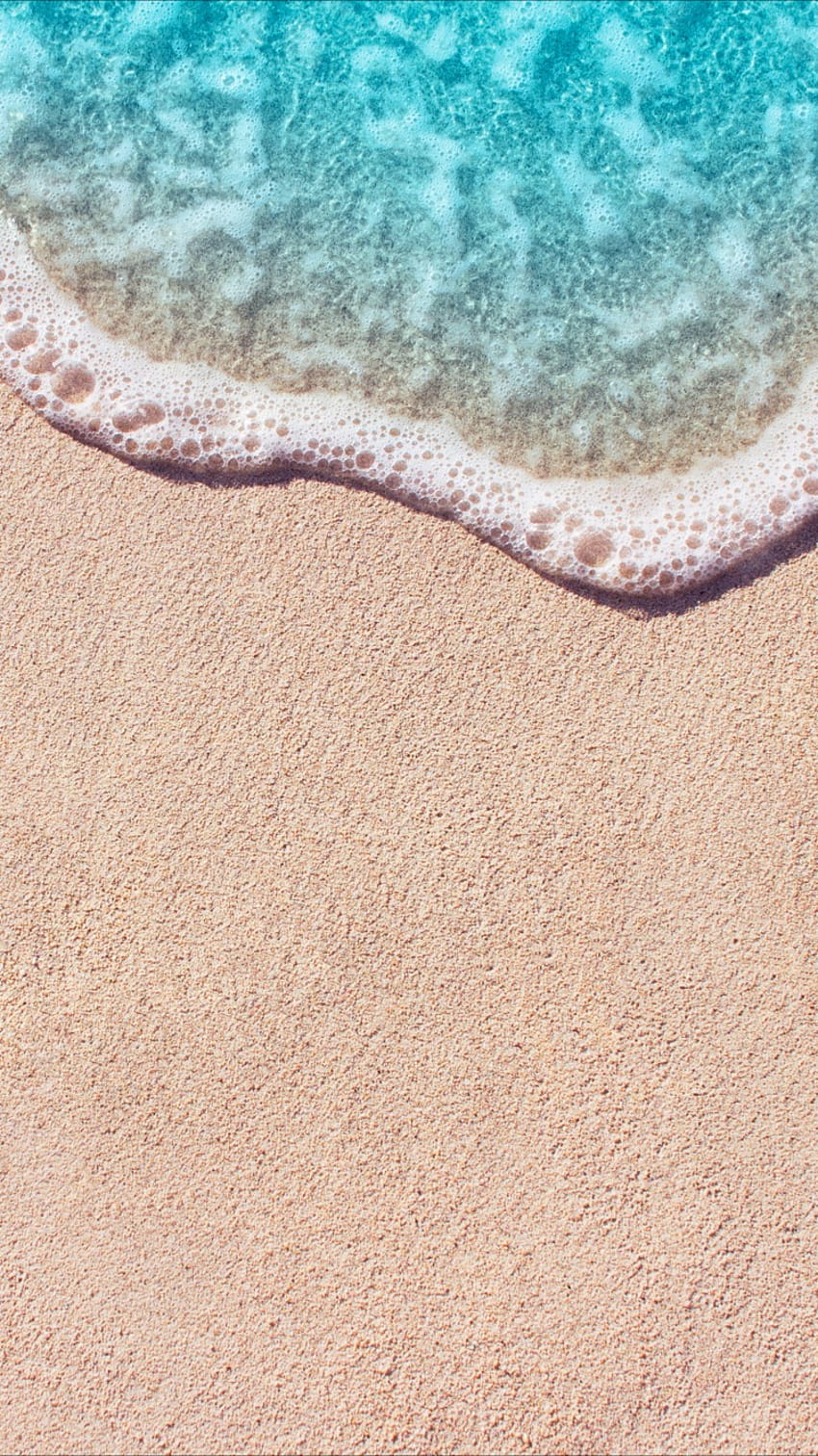 Stwórz letni nastrój! Wypróbuj tę prostą plażę na ekran swojego iPhone'a 7, letnia prostota Tapeta na telefon HD