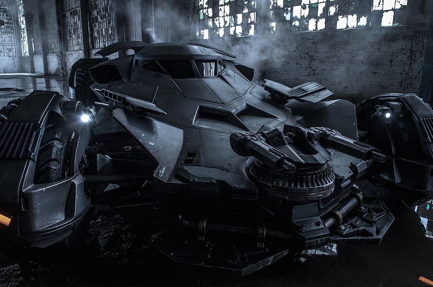 3600x2387 Batmobil, Vorderansicht, schwere Waffen HD-Hintergrundbild