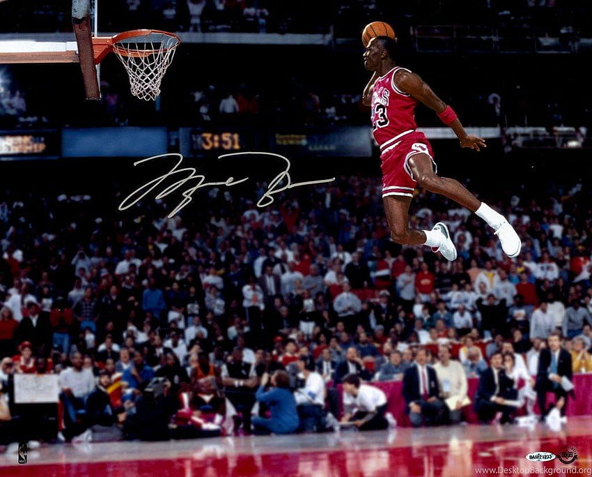 Michael Jordan Great Dunk Tła, Jordan Dunk Tapeta HD