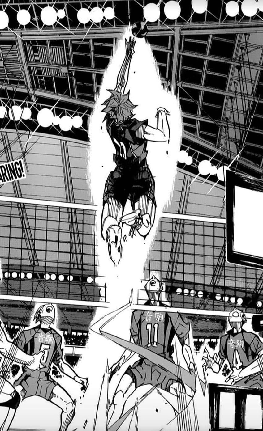 Haikyuu Manga Panel, Manga Panel iPhone HD-Handy-Hintergrundbild