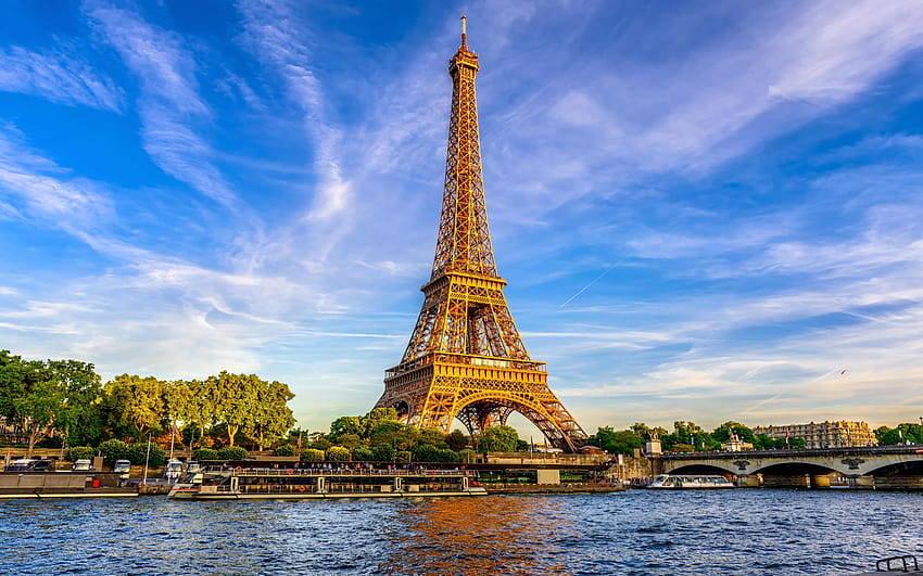 유럽 ​​도시 에펠 탑과 세느 강 파리 프랑스 울트라 노트북 태블릿 휴대 전화 및 TV 5200х3250 : 13 HD 월페이퍼